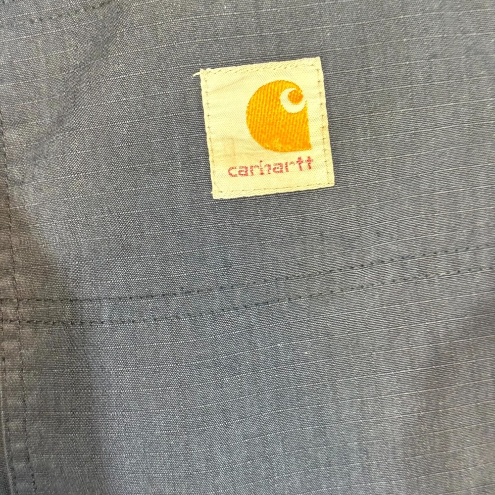 Carhartt Carpenter Pants Men's 74533-20 36x30 Navy Ripstop Relaxed Fit - Picture 4 of 7